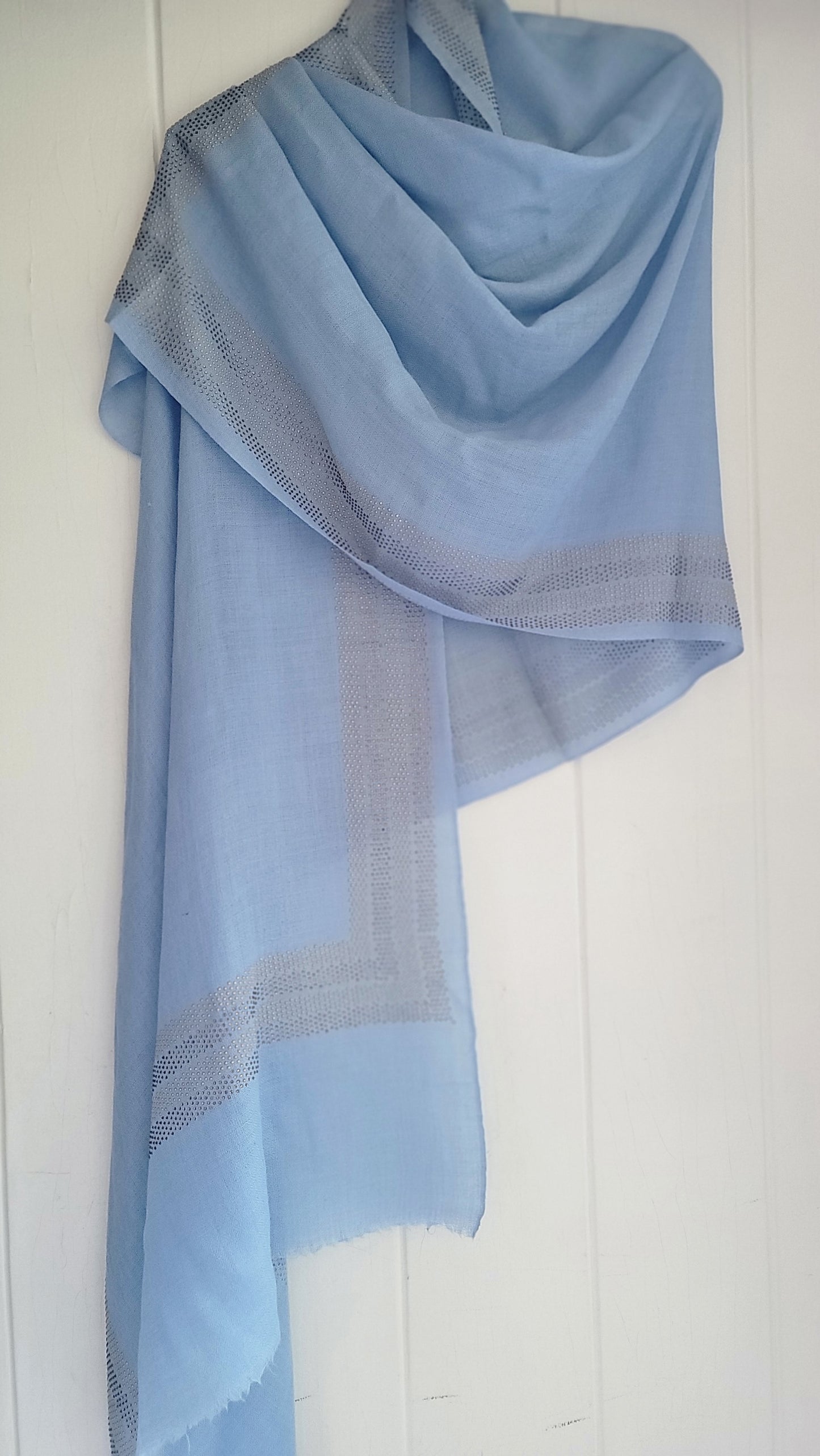 Classic Crystal Border Shawl