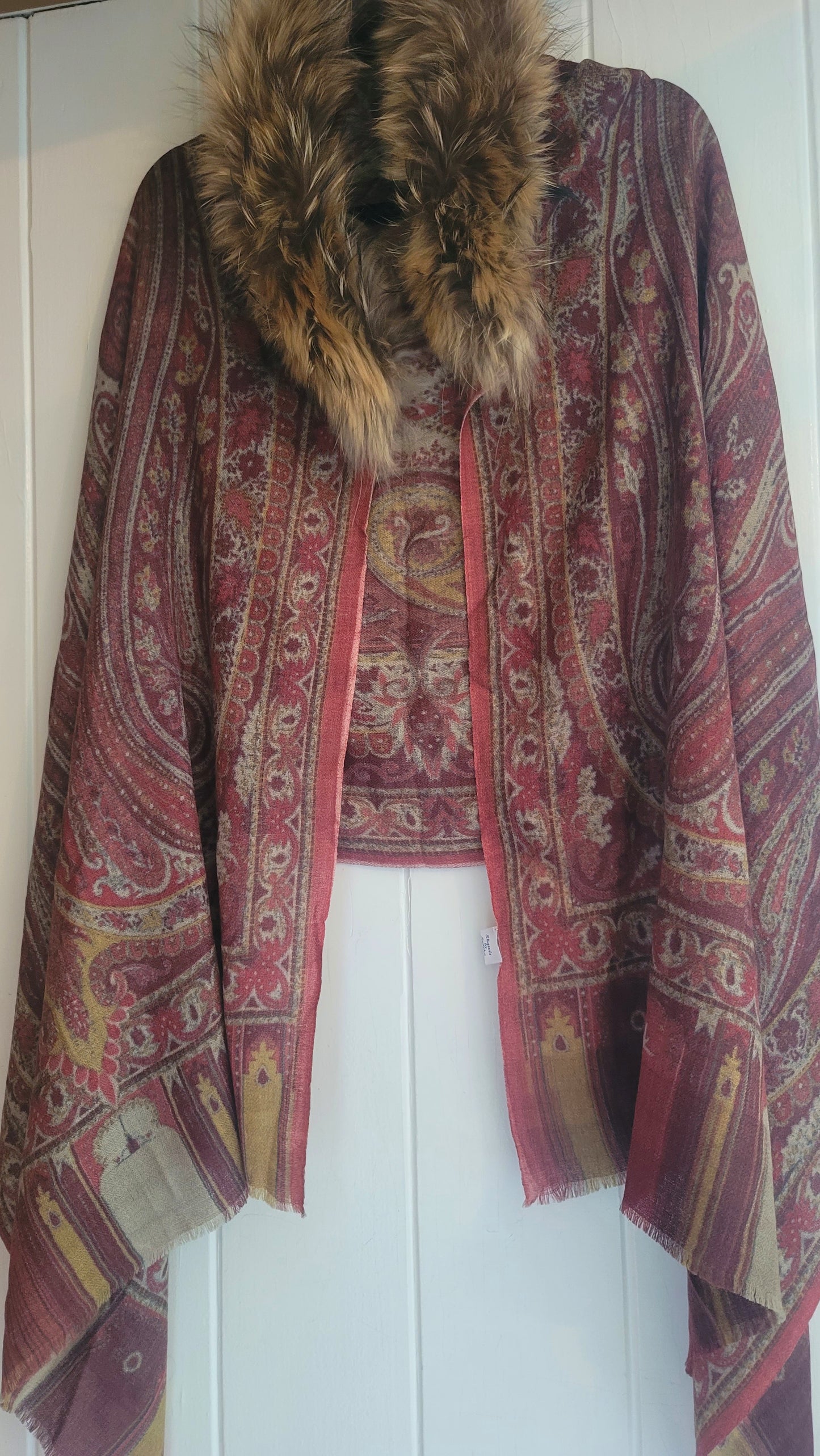 French Paisley Print Shawl